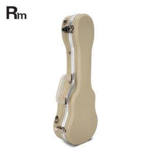 RAS-SU-WHITE Ukulele Case 21 inch ABS Waterproof and Shockproof Case with Fleece Lining