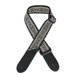 Electric Guitar Straps, Embroidery Leather Ends Guitar Straps Acoustic & Bass, Adjust 36'' to 60''