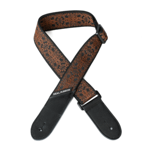 Electric Guitar Straps, Embroidery Leather Ends Guitar Straps Acoustic & Bass, Adjust 36'' to 60''