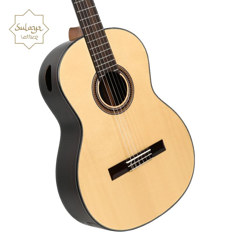Sulayr Guitars Beginner to Advanced Spruce Top Classical 39 Inch Spanish Barrel-shaped Classical Guitar(SL-100SP) - 图片 3
