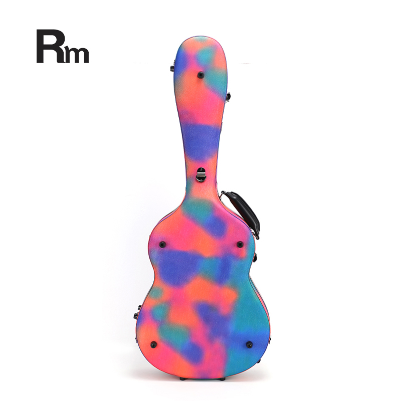 RM Carbon Fiber 39-inch Classical Black Crystal Guitar Case with Exquisite Interior, Thickened Waterproof and Shockproof(Carbon 4-C) - 图片 7