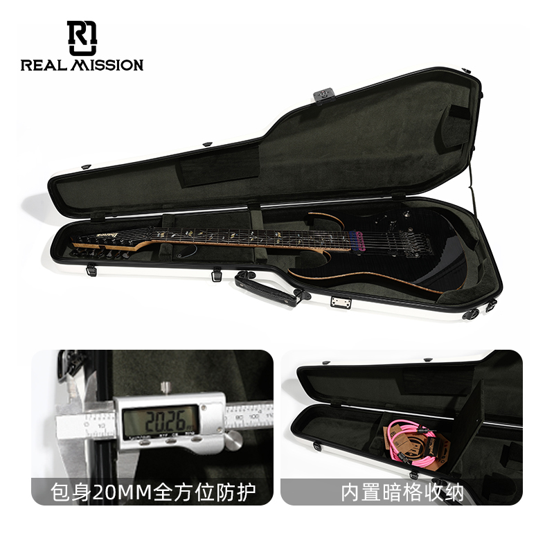 RealMission Selena Guitar Classical Folk High-Quality Appearance Anti-Drop Shockproof Transportation-Grade Glass Piano Box - 图片 5