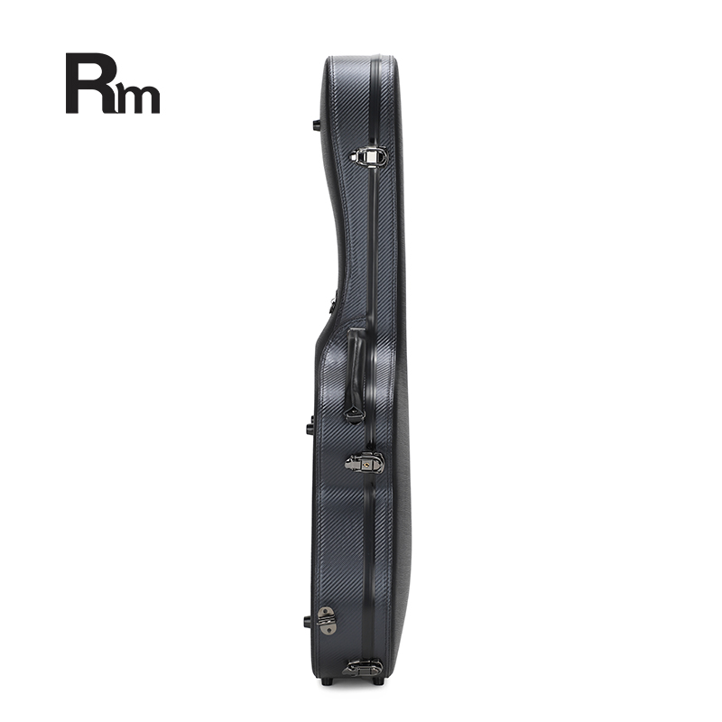 RM Carbon Fiber 39-inch Classical Black Crystal Guitar Case with Exquisite Interior, Thickened Waterproof and Shockproof(Carbon 6-C) - 图片 6