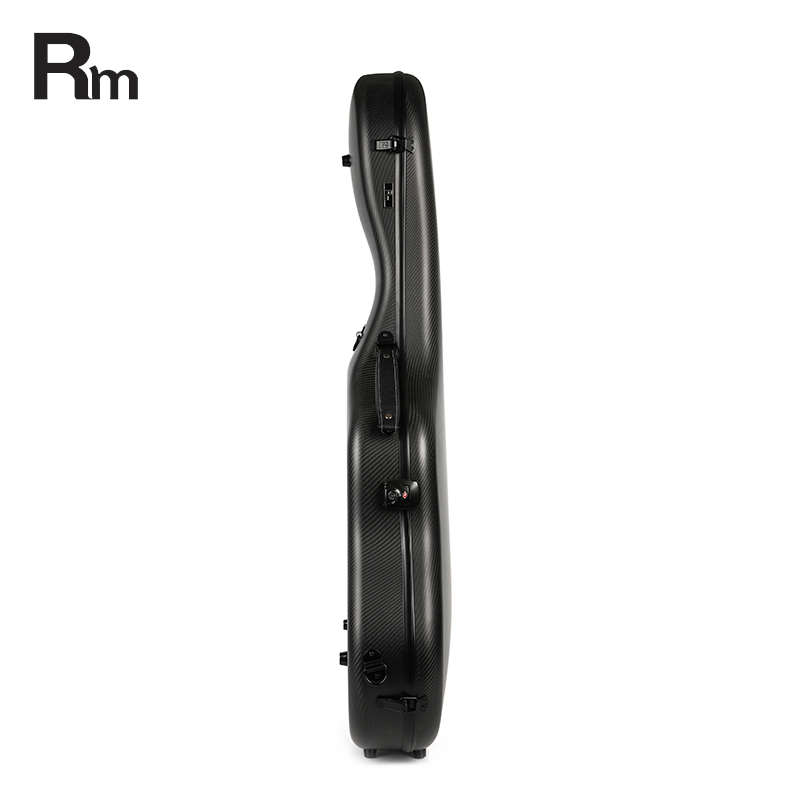 RM Carbon Fiber 39-inch Classical Black Crystal Guitar Case with Exquisite Interior, Thickened Waterproof and Shockproof(Aether) - 图片 5