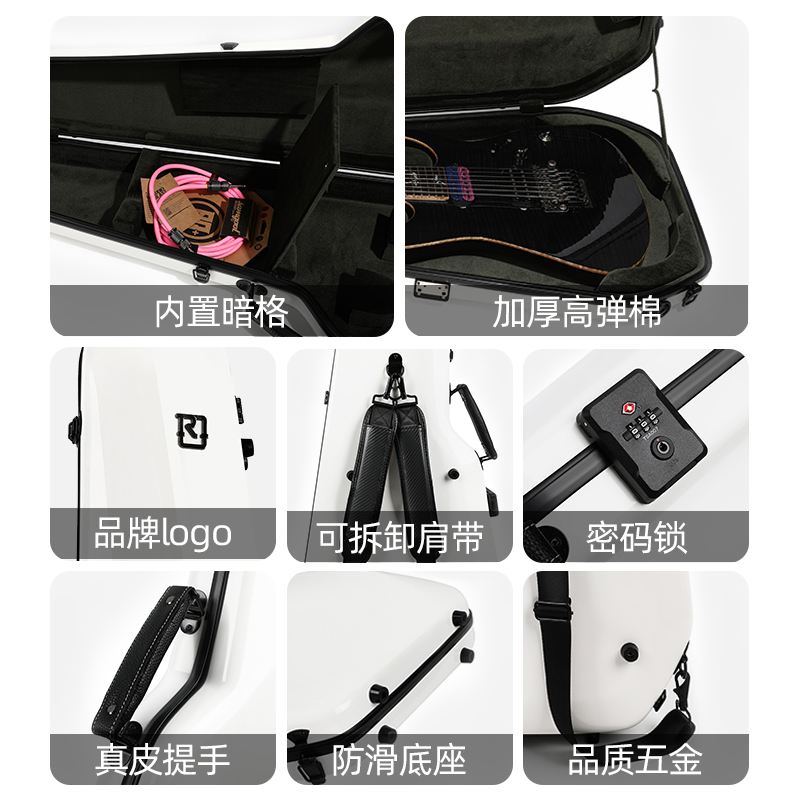 RealMission Selena Guitar Classical Folk High-Quality Appearance Anti-Drop Shockproof Transportation-Grade Glass Piano Box - 图片 4