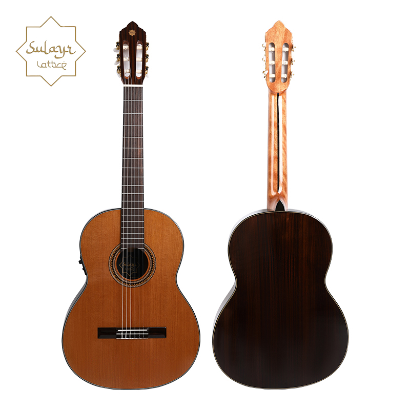 Sulayr beginner's advanced entry-level classical guitar with red cedar single-ply; 39-inch Spanish barrel-shaped classical guitar(SL-100CD-SE) - 图片 4