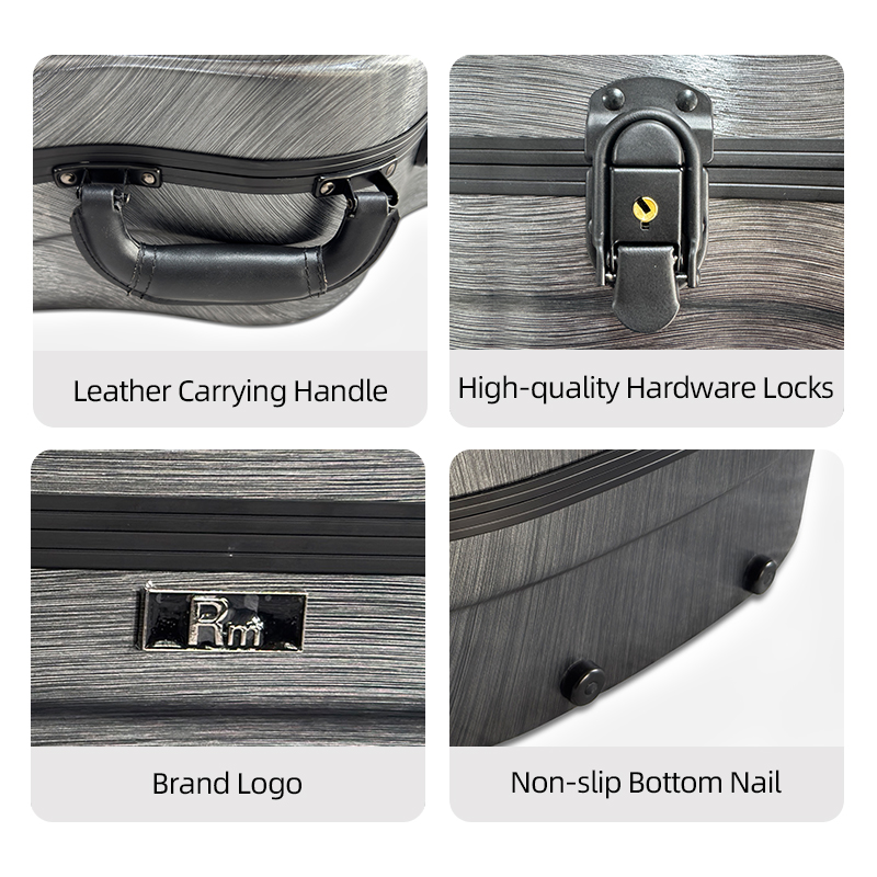 Gleam-D-matt  Guitar Case ABS Material Pressure-Resistant Moisture-Proof Velvet High-End Guitar Case - 图片 6