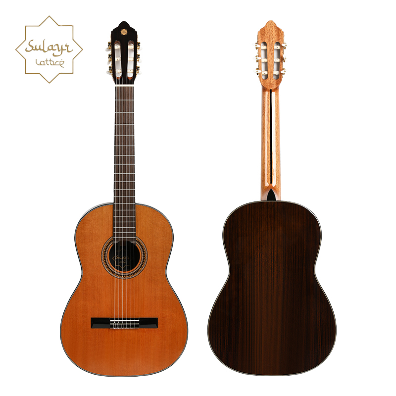 Sulayr beginner's advanced entry-level classical guitar with red cedar top, 39-inch Spanish barrel-shaped classical(SL-100CD) - 图片 6