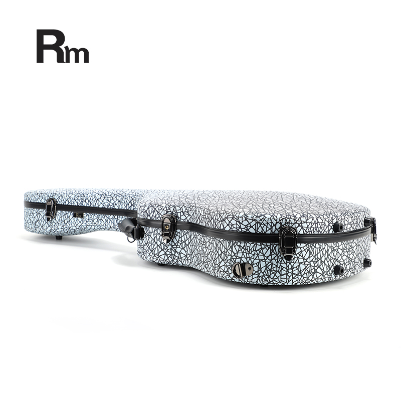 RM Carbon Fiber 39-inch Classical Black Crystal Guitar Case with Exquisite Interior, Thickened Waterproof and Shockproof(Carbon 3-C) - 图片 7