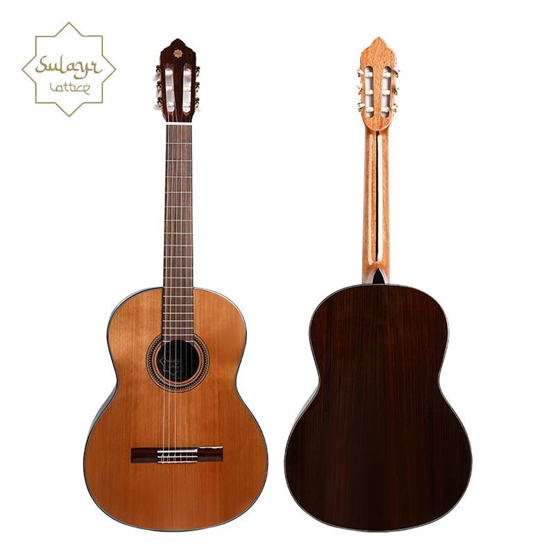 Sulayr  Cedar Solid Top Guitar Rosewood Fingerboard Classical Guitars 39 Inch Spanish Classical Guitar - 图片 2