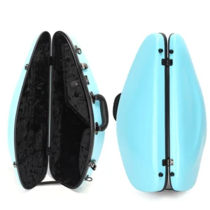Protective Alto Saxophone Case High Quality Blue Hard Saxophone Bag Luxury Fiberglass Instrument Bags&Cases