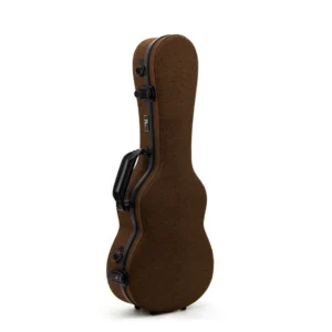 Brown Twill Ukulele Case Fiberglass Concert Ukulele Hard Case Portable 21/23/26 Inch Ukulele Protective Case Gig Bag Guitar