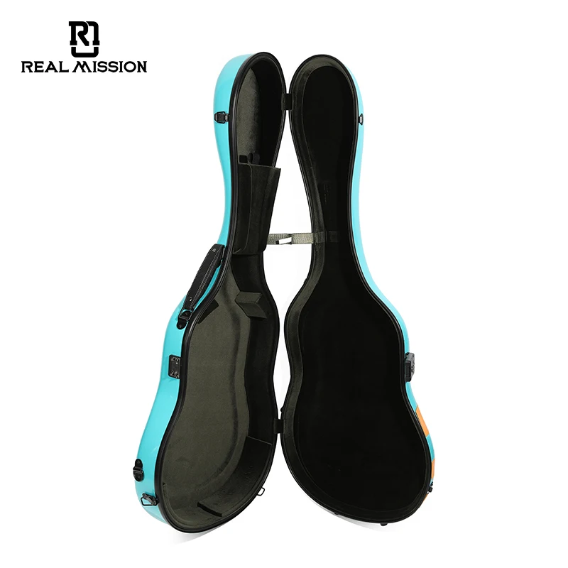 Popular Guitar Hard Case Colorful Fiberglass Classical Guitar Flight Case Wholesale Music Box Custom Guitar Case for Acoustic - 图片 5