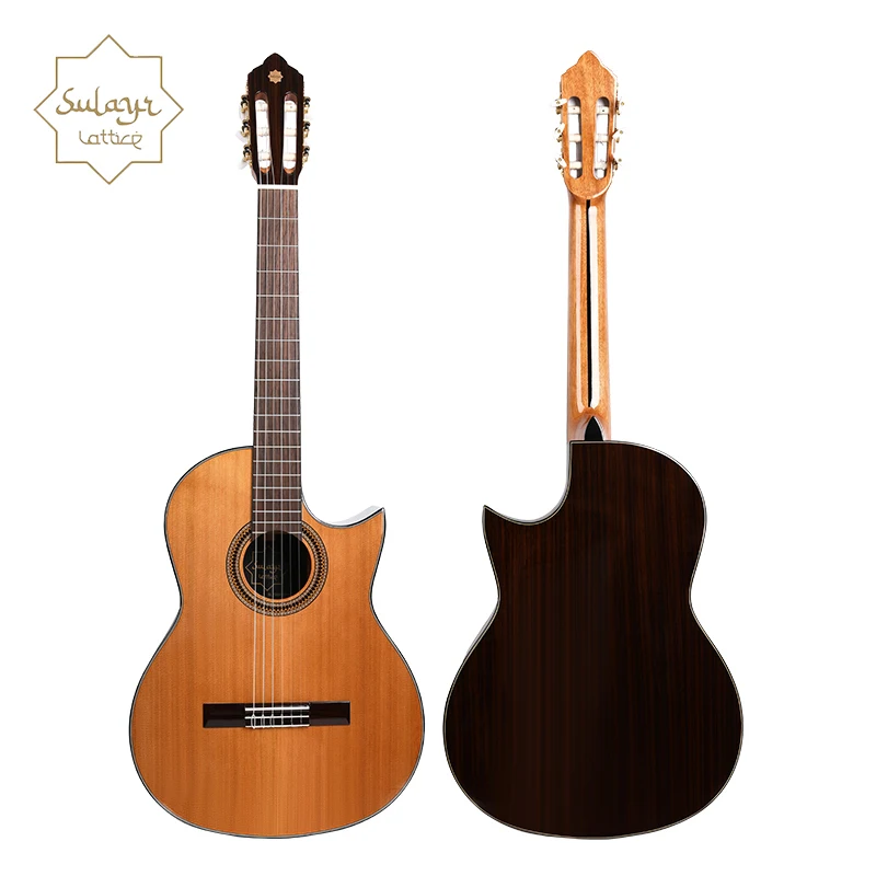 Sulayr Cutway Rosewood Side Classical Guitar Rosewood Fingerboard Classic Guitars  Cedar Solid Top Spanish Guitar - 图片 2