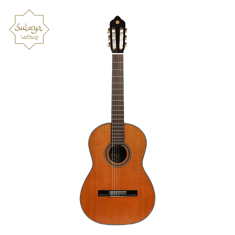 SL-100D Wholesale Classical Spanish Guitar by Sulayr Brand Cedar Solid Top with Gloss Finish Derjung Rosewood Body Classic Style - 图片 6