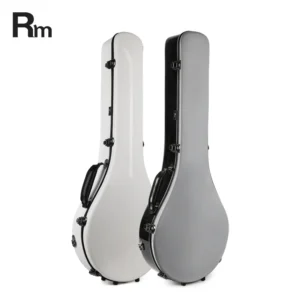 Factory Wholesale Hard Stylish Design Banjo Case Custom Leather Guitar Case for Fiberglass Banjo Instrument Bags & Cases