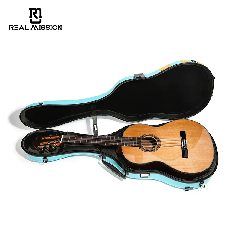 Popular Guitar Hard Case Colorful Fiberglass Classical Guitar Flight Case Wholesale Music Box Custom Guitar Case for Acoustic - 图片 3
