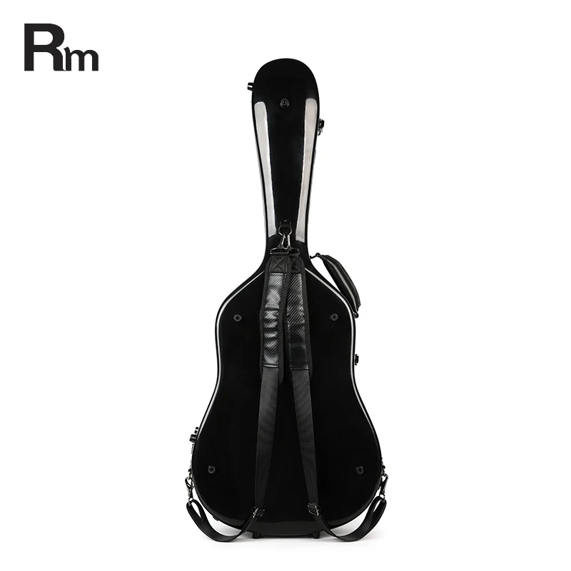 High Quality Colorful Fiberglass Hard Case for Acoustic Guitar Stylish Leather Cover With Solid Fiber Glass Design Elegant Bag - 图片 3