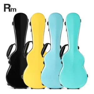 27-Inch High Quality Exquisite Ukulele Hard Case BAM Colorful Fiberglass Guitar Case Leather Musical Instrument Box Ukulele Hard