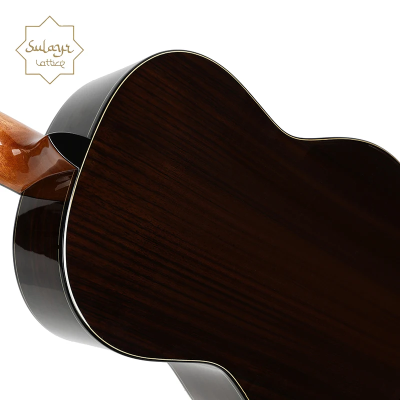 Sulayr Spanish Classical Guitar Cedar Solid Top 39 Inch Classic Guitar Gloss Finish Guitar - 图片 5