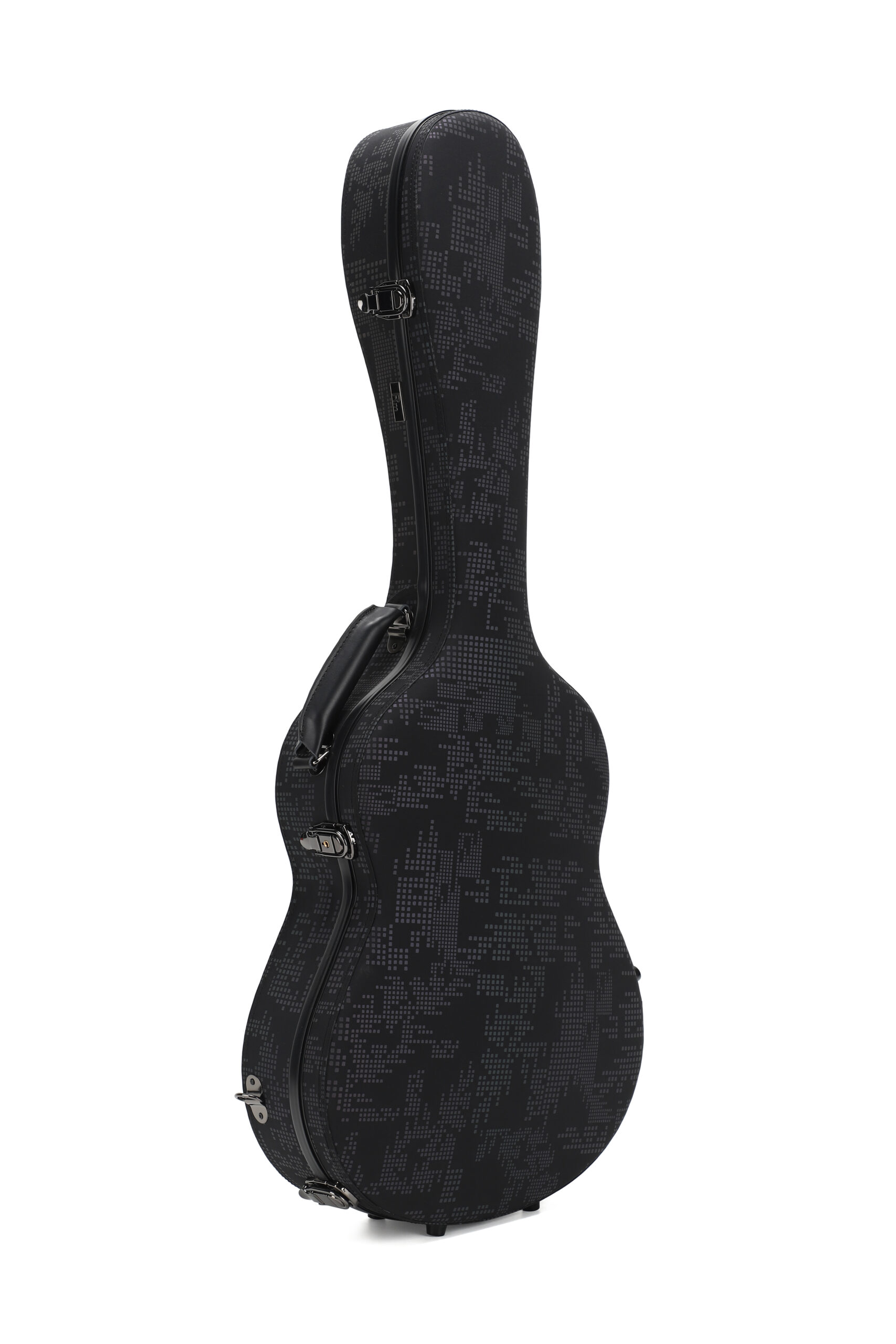 RM Carbon Fiber 39-inch Classical Black Crystal Guitar Case with Exquisite Interior, Thickened Waterproof and Shockproof(Carbon 5-C)