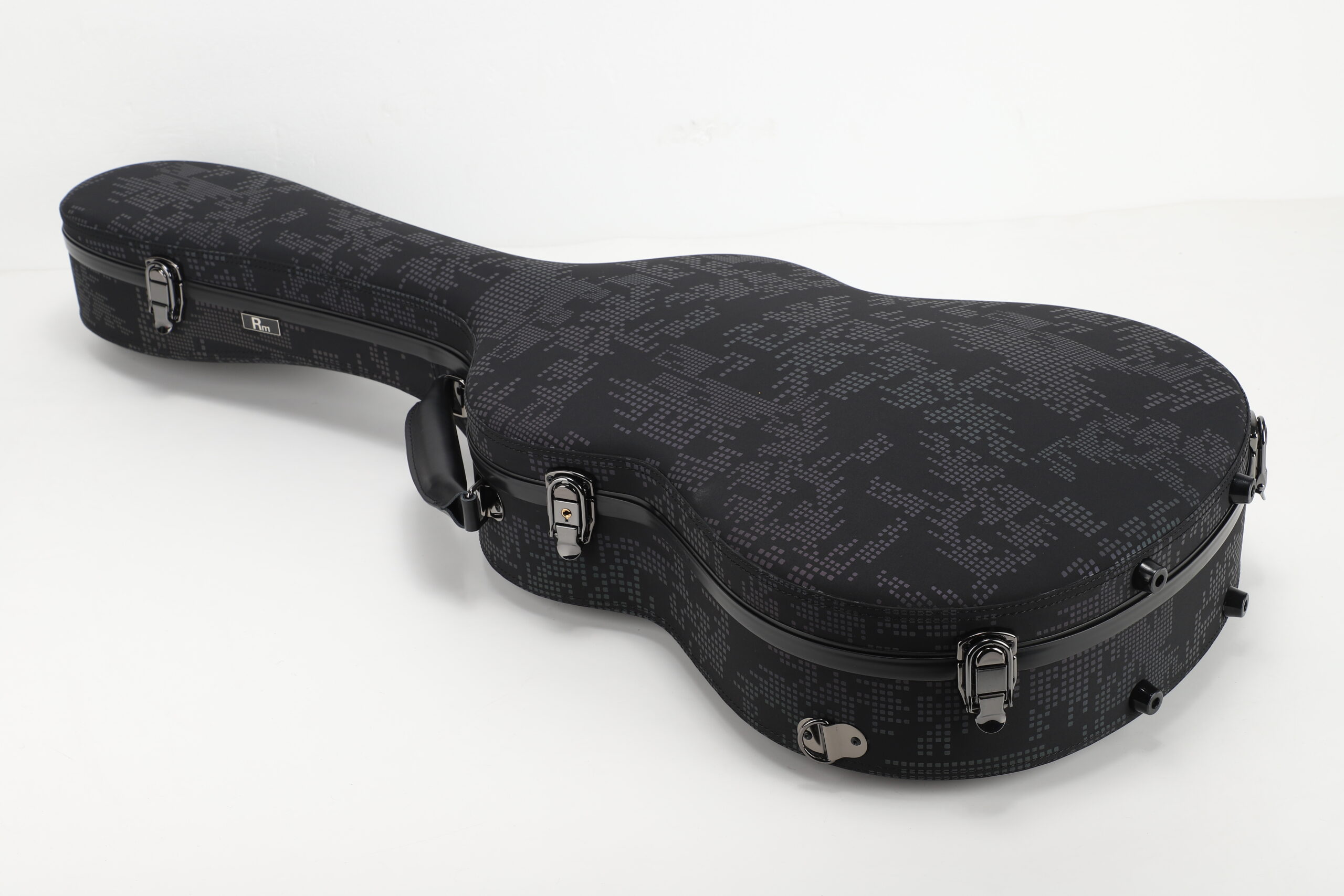 RM Carbon Fiber 39-inch Classical Black Crystal Guitar Case with Exquisite Interior, Thickened Waterproof and Shockproof(Carbon 5-C) - 图片 7