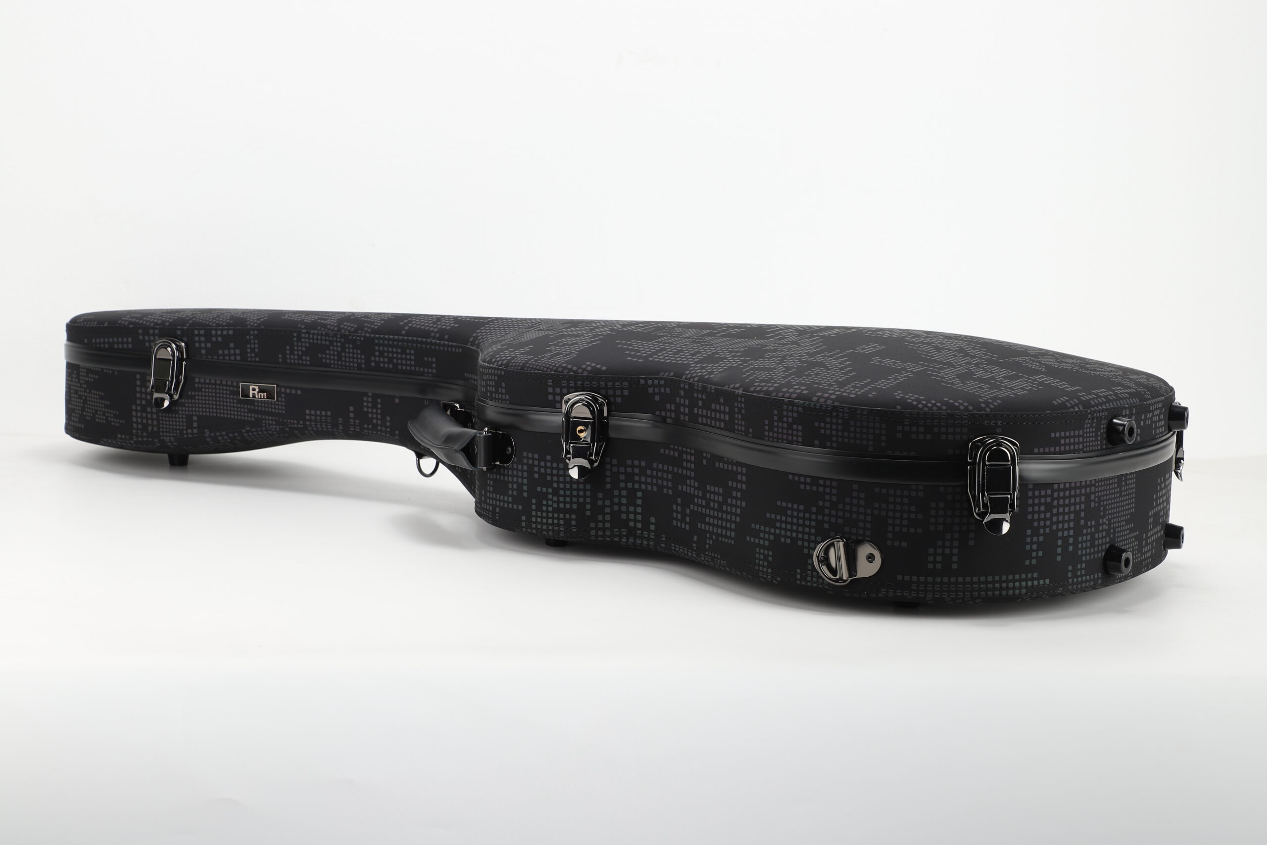 RM Carbon Fiber 39-inch Classical Black Crystal Guitar Case with Exquisite Interior, Thickened Waterproof and Shockproof(Carbon 5-C) - 图片 6