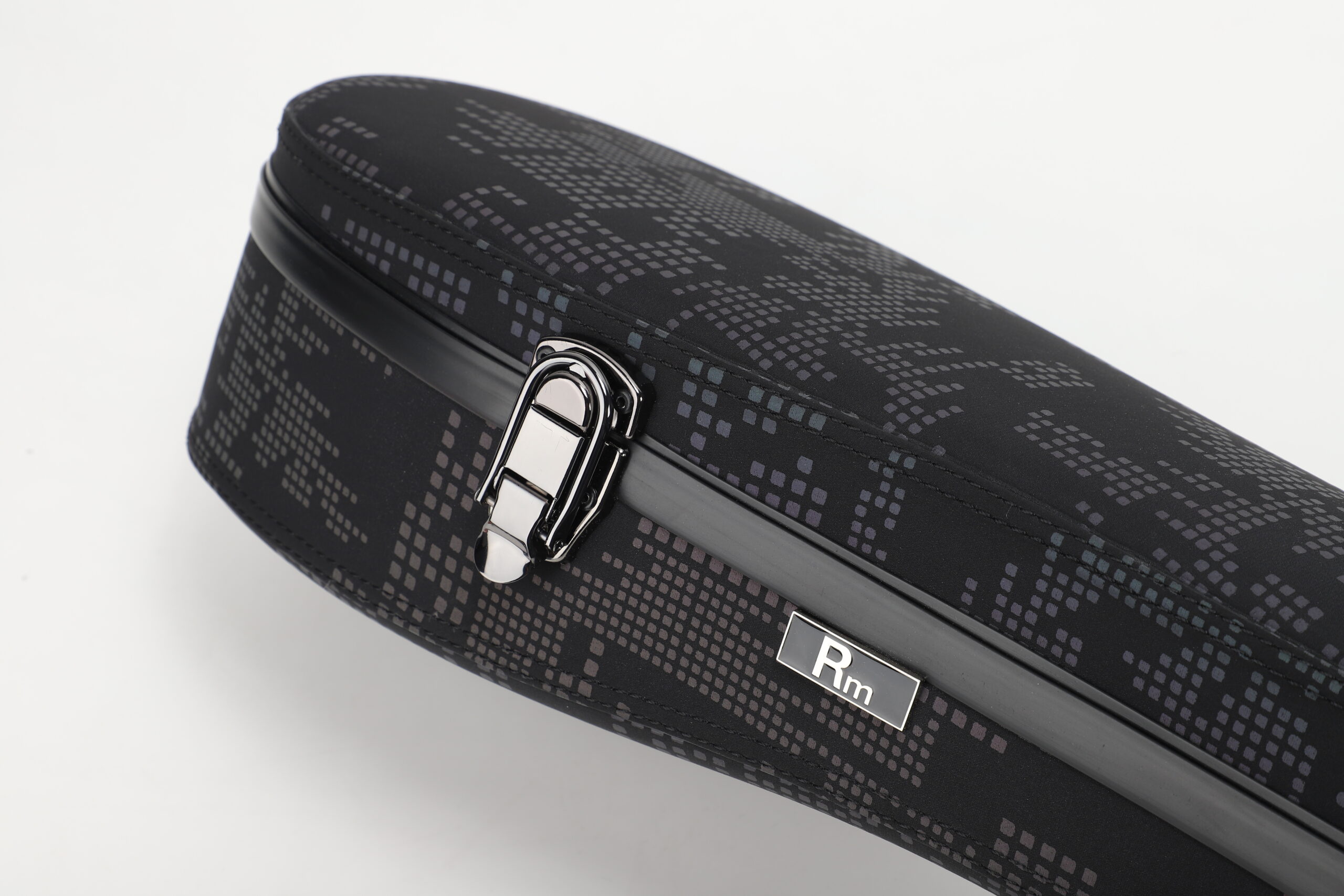 RM Carbon Fiber 39-inch Classical Black Crystal Guitar Case with Exquisite Interior, Thickened Waterproof and Shockproof(Carbon 5-C) - 图片 5