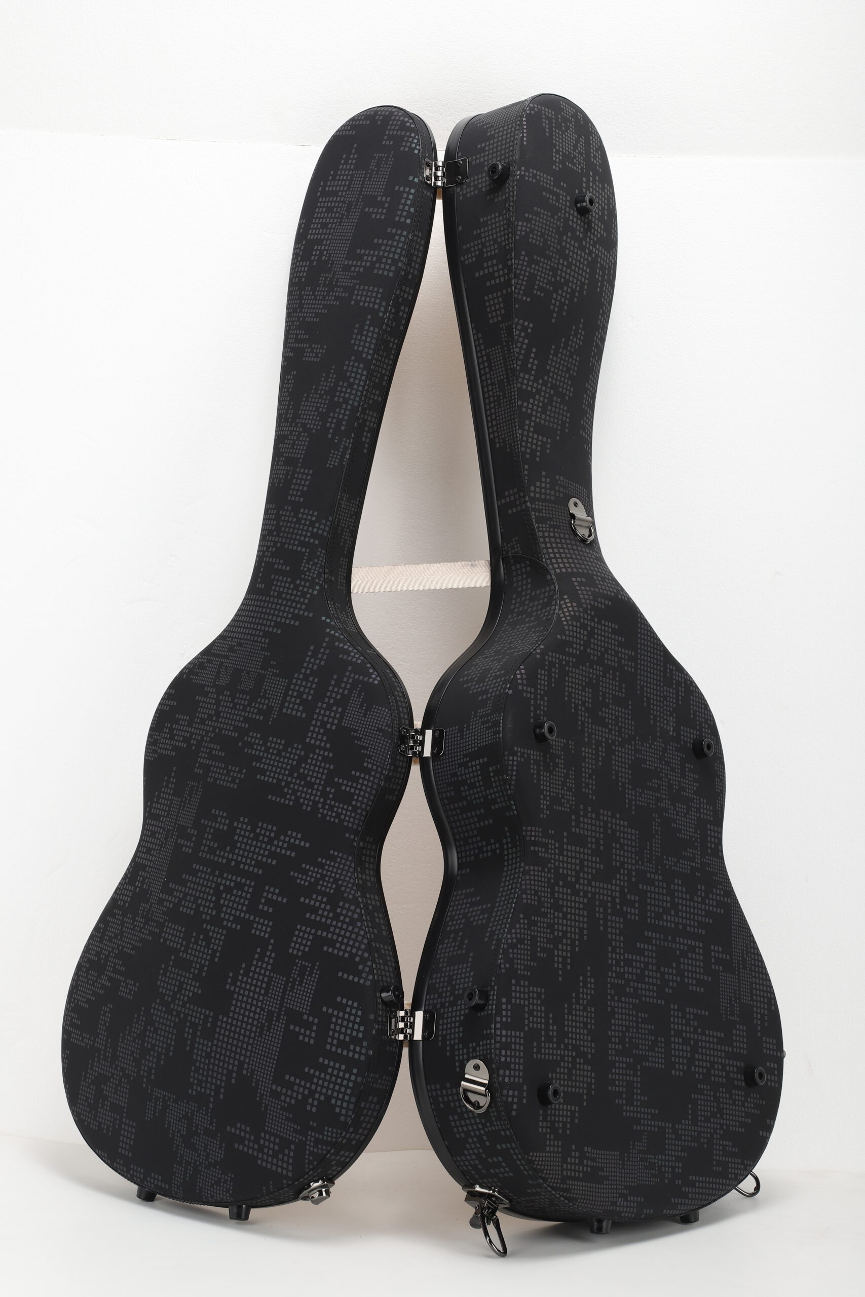 RM Carbon Fiber 39-inch Classical Black Crystal Guitar Case with Exquisite Interior, Thickened Waterproof and Shockproof(Carbon 5-C) - 图片 8