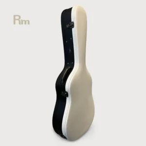 High Quality Leather Acoustic Guitar Hard Case Black White Custom Guitar Case Luxury OEM ODM Classic Guitar Case