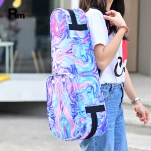 Paint-cu Rm Rainbow Music case Waterproof Foam Guitar case Custom Oxford Padded Gig Bags  Guitar Hard case for Ukulele
