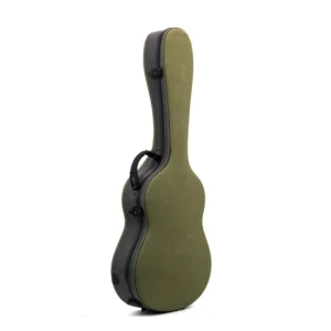 39/41 Inch Factory Direct Selling Fiberglass Guitar Case Dark Green Canvas Shockproof Classical Instrument Hard Case