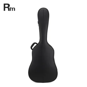 High Quality Geake Custom Logo FC29-W2 Flat Case Foam Bag for Acoustic Guitar with Leather Finish Instrument Guitar Case Bag