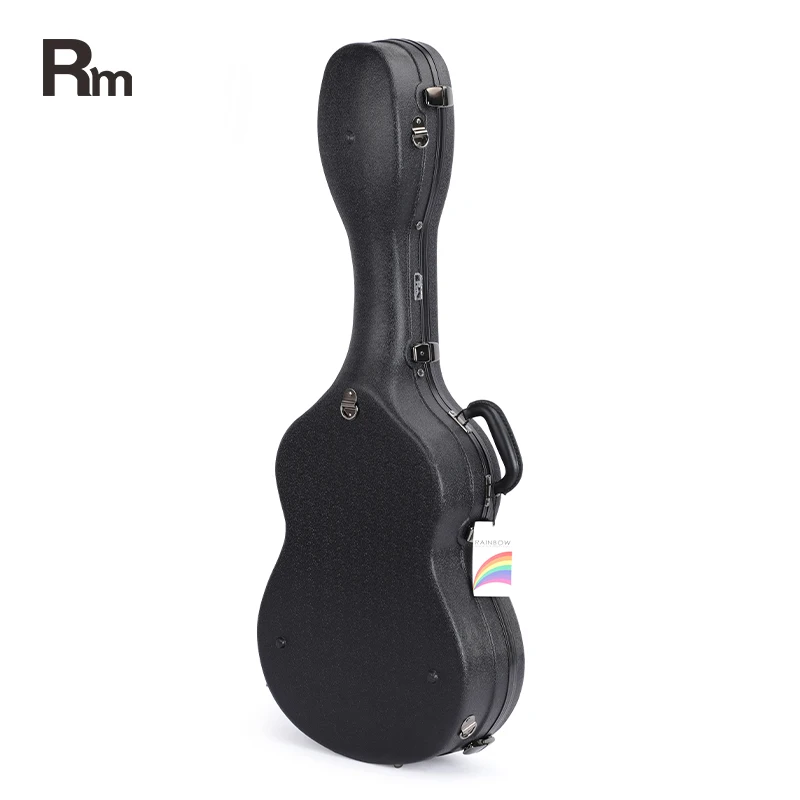 Factory Black ABS Custom Guitar Case Waterproof Electric Hard Guitar Case Strong Hard Shell Acoustic Guitar Case Bag Music Box - 图片 4