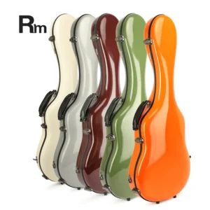 SUN-RC RM Rainbow Factory Wholesale Glossy Finish Guitar Fiber Glass Case Instrument Bags & Cases