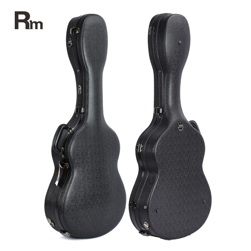 Factory Black ABS Custom Guitar Case Waterproof Electric Hard Guitar Case Strong Hard Shell Acoustic Guitar Case Bag Music Box - 图片 5