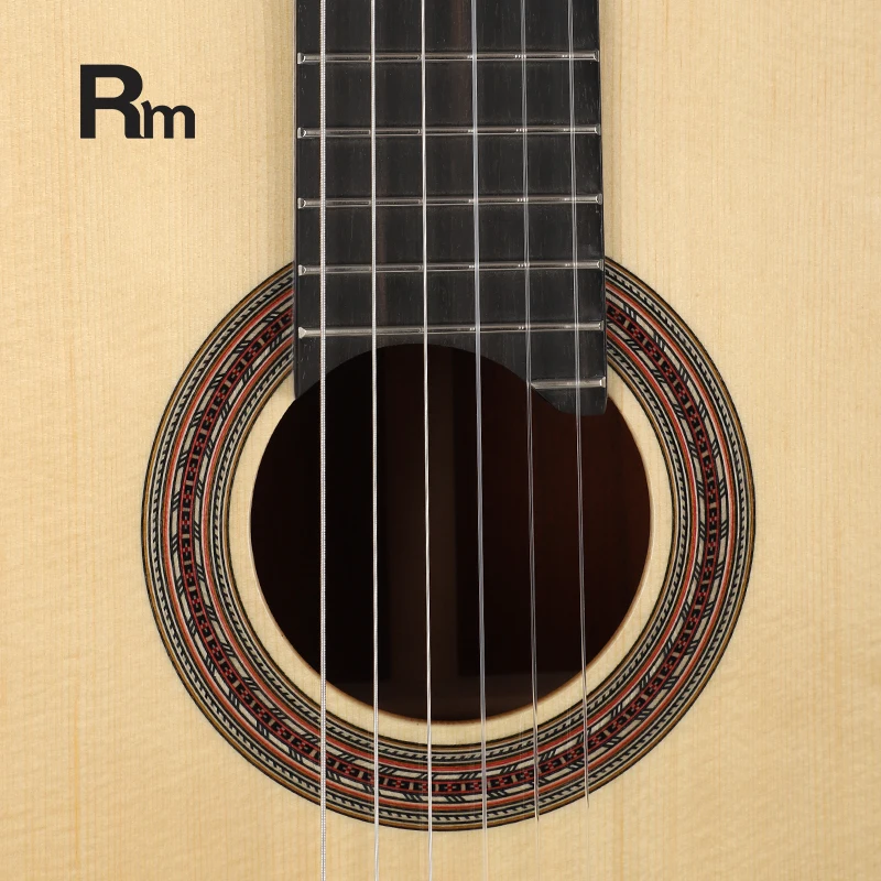 A-50  Rm Rainbow Musical Hot Sale  High Quality 39 Inch  Classical Guitar Solid Spruce Top Mahogany Classical  Spanish Guitar - 图片 6