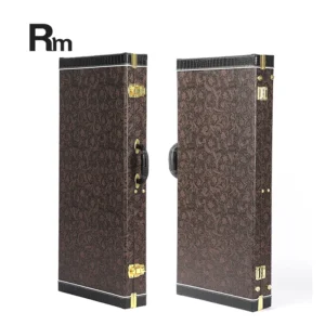Customized Luxury Musical Instrument Electric Guitar Case Solid Rectangle Wooden Box Shockproof Moisture-proof Hard Case