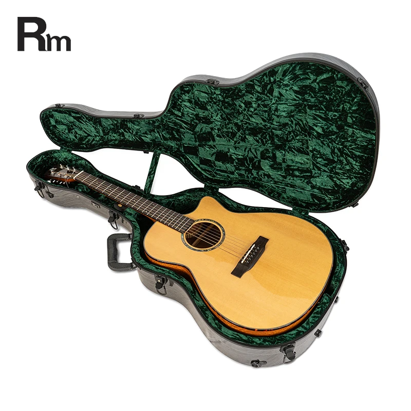 Gleam-D-DL RM Rainbow Music Manufacture Factory 41 Inch Acoustic  Guitar ABS Hard case Musical  Instrument case Guitar Gig Bag - 图片 3
