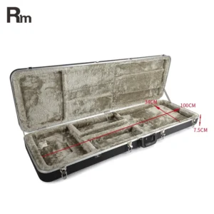 RAS-E-BK Rm Rainbow China Factory Custom Size ABS Guitars Bag Music Instrument Hard Case Rectangle Electric Guitar Case
