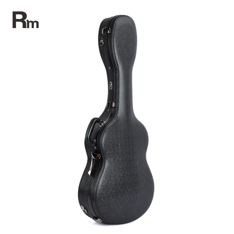 Factory Black ABS Custom Guitar Case Waterproof Electric Hard Guitar Case Strong Hard Shell Acoustic Guitar Case Bag Music Box - 图片 6